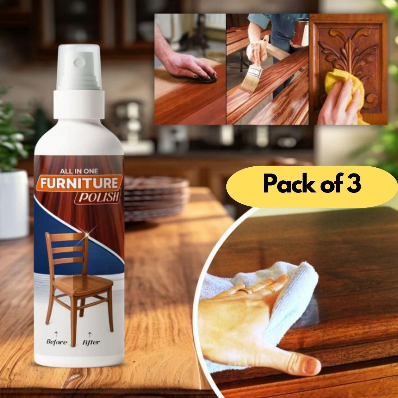 All In One Furniture Polish 450 grm Pack of 3
