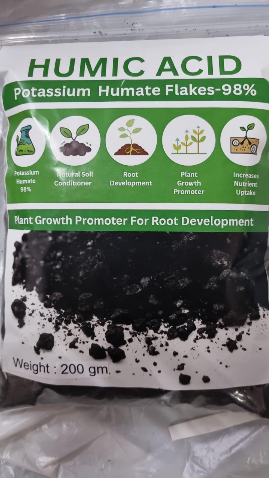 Humic Acid for Plants (Potassium Humate Flakes) 200gm